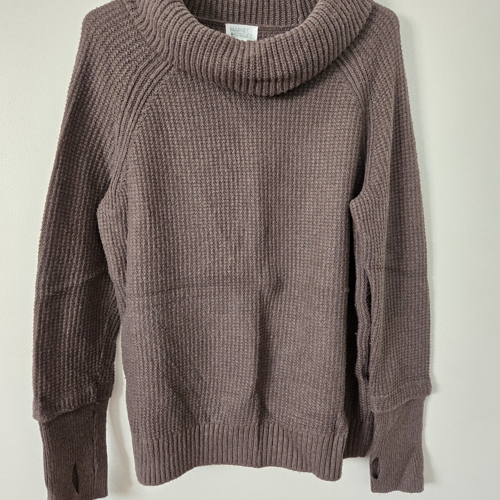 Cozy Brown Turtleneck Sweater